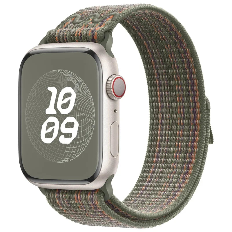 Nylon Band for Apple Watch Band Ultra 2 49mm 44mm 40mm 45mm 41mm 42mm 40mm Bracelet Strap IWatch Ultra Series 9 7 6 5 Se 8