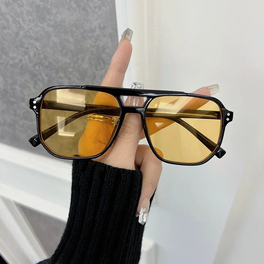 Brand Square Sunglasses Women Men Fashion Classic Sun Glasses Female Male Designer Mirror Outdoors Travel Shades Oculos De Sol