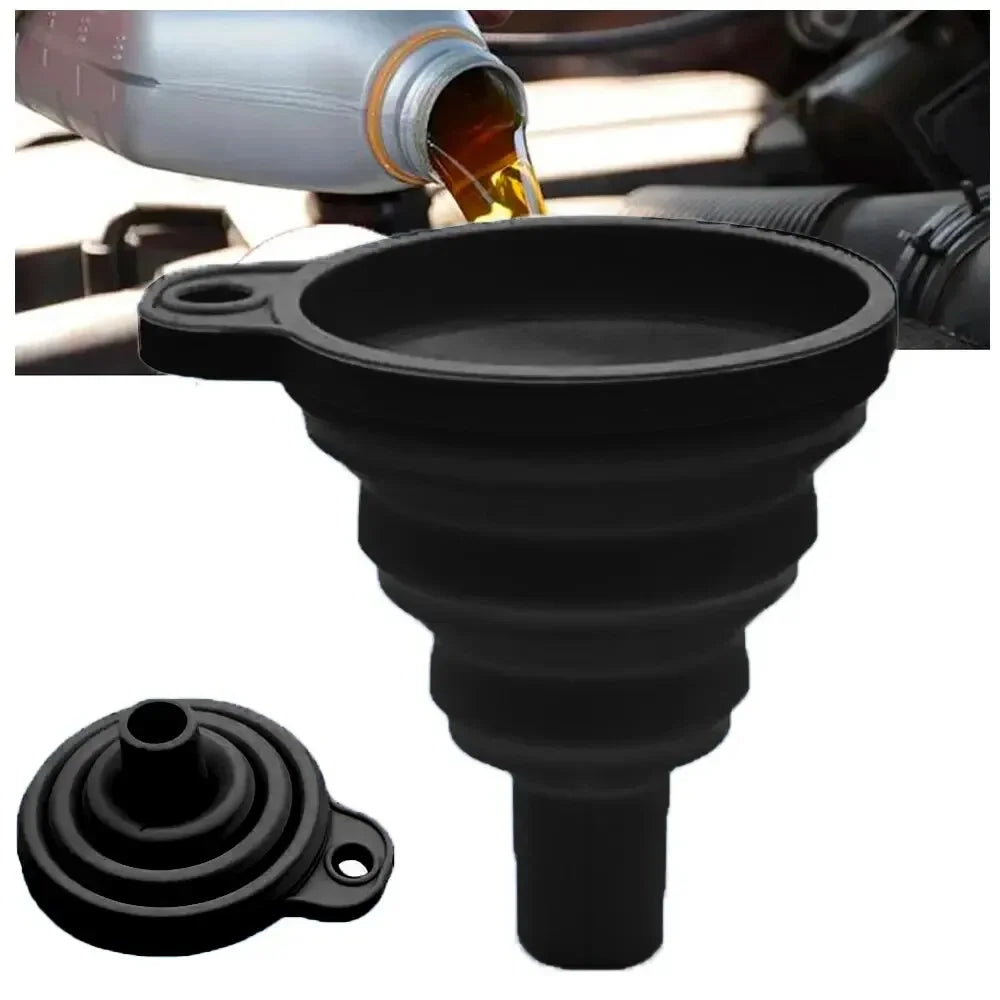 Car Long Stem Funnel Oil Fuel Filling Tools Anti-splash Plastic Oil Funnel Motorcycle Refueling Tools Auto Accessories