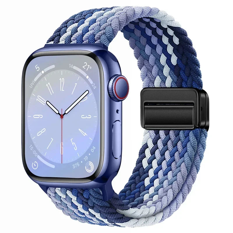 Nylon strap For Apple watch 11 10 42mm 46mm 9 8 7 45mm 41mm Ultra 3/2/1 49mm Magnetic wristband For iWatch 6 5 4 3 SE 44mm 40mm