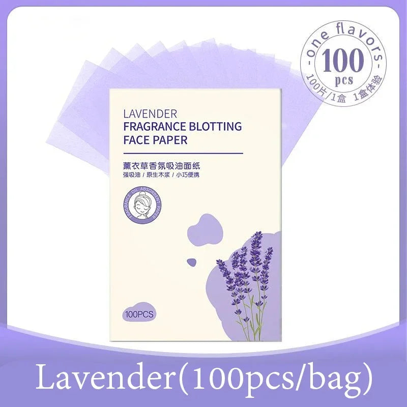 100pcs Matcha Facial Absorbent Paper Anti-Grease Face Oil Absorbing Sheets Oil Removing Paper Skincare Products for Women