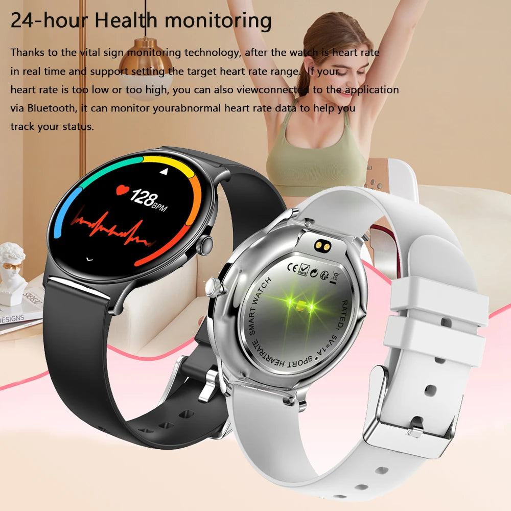 ChiBear Ultra Thin Fashion Smart Watch Women Screen Always Display Time Sports Bracelet Bluetooth Call AMOLED Smartwatch Woman