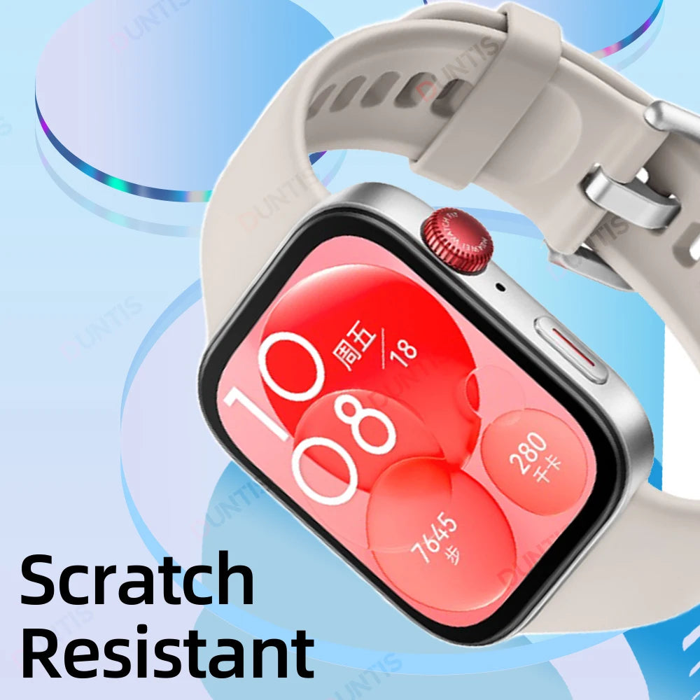 Screen Protector for Huawei Watch Fit 3 /4 3D Curved Screen Protector Huawei Watch Fit3/4 Ultra-HD Full Coverage Protective Film