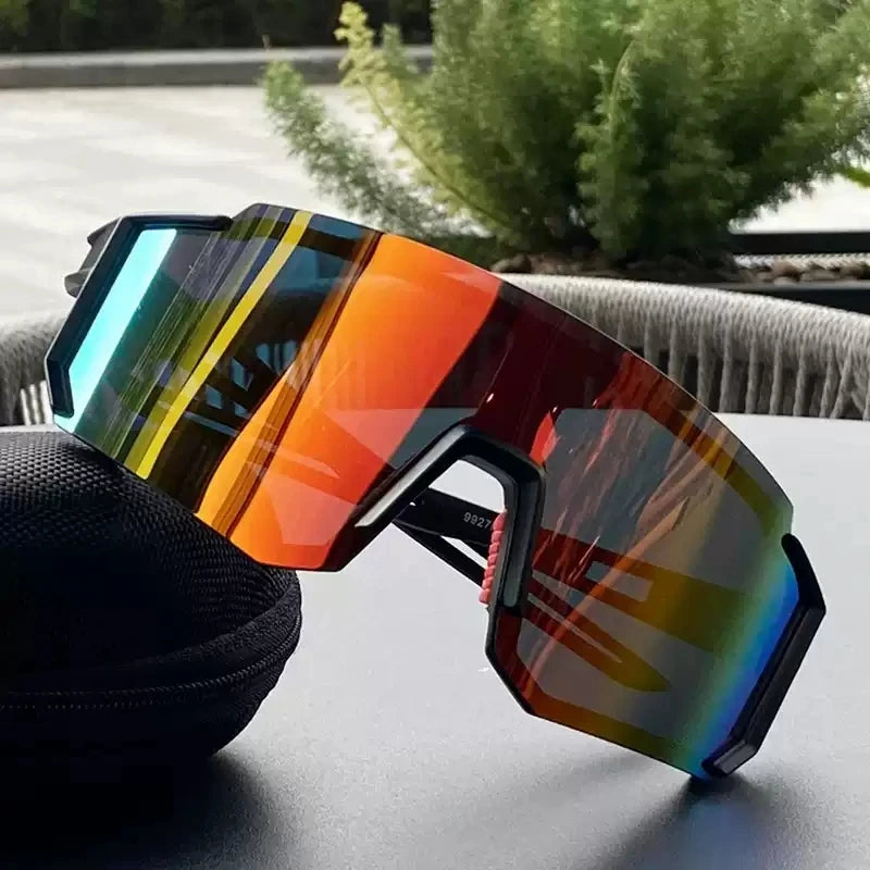 Cycling Sunglasses UV400 Shades Men Women Anti-Ultraviolet Outdoor Sports Hiking Climbing MTB Large Frame Oversized Goggles