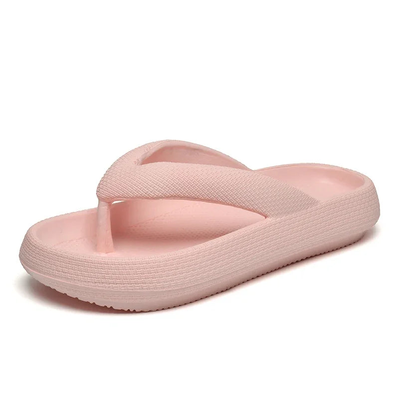 YRZL Soft Sole Platform Flip Flops Women 2024 Summer Beach Non Slip Men Slippers Coulple Thick Sole Bathroom Slides Sandals