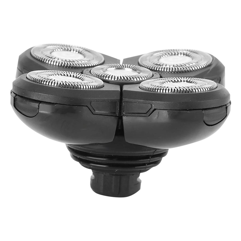Electric Beard Shaver 5 Blade Rotating Head Waterproof Accessory Replacement Electric Shaver Replacement Waterproof Shaver Blade