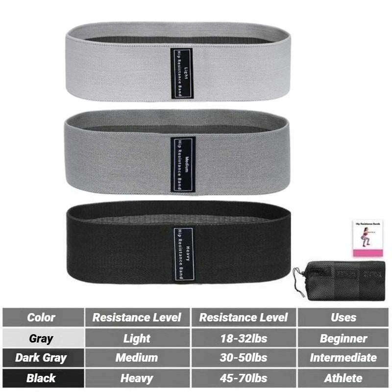 Fabric Resistance Hip Booty Bands Glute Thigh Elastic Workout Squat Circle Stretch Fitness Strips Loops Yoga Gym Equipment