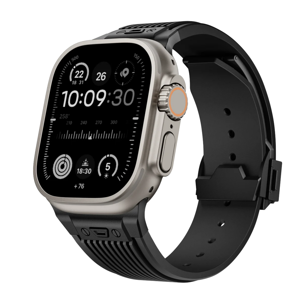 Silicone Sports Strap for Apple Watch Ultra 2/1 49mm Series 9 8 7 45mm 44mm Rubber Band for IWatch 6 5 4 3 Se 44mm 42mm Bracelet