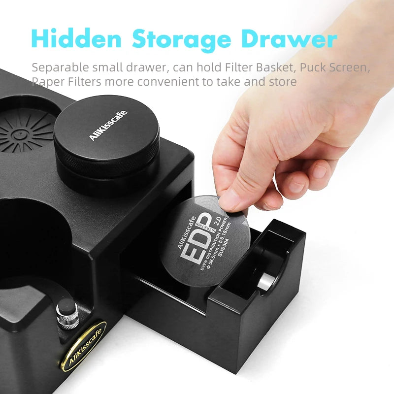 AliKisscafe Coffee Tamping Station Portafialter Holder 51mm 54mm 57 58mm For Delonghi Breville Espresso Accessory Barista Tools