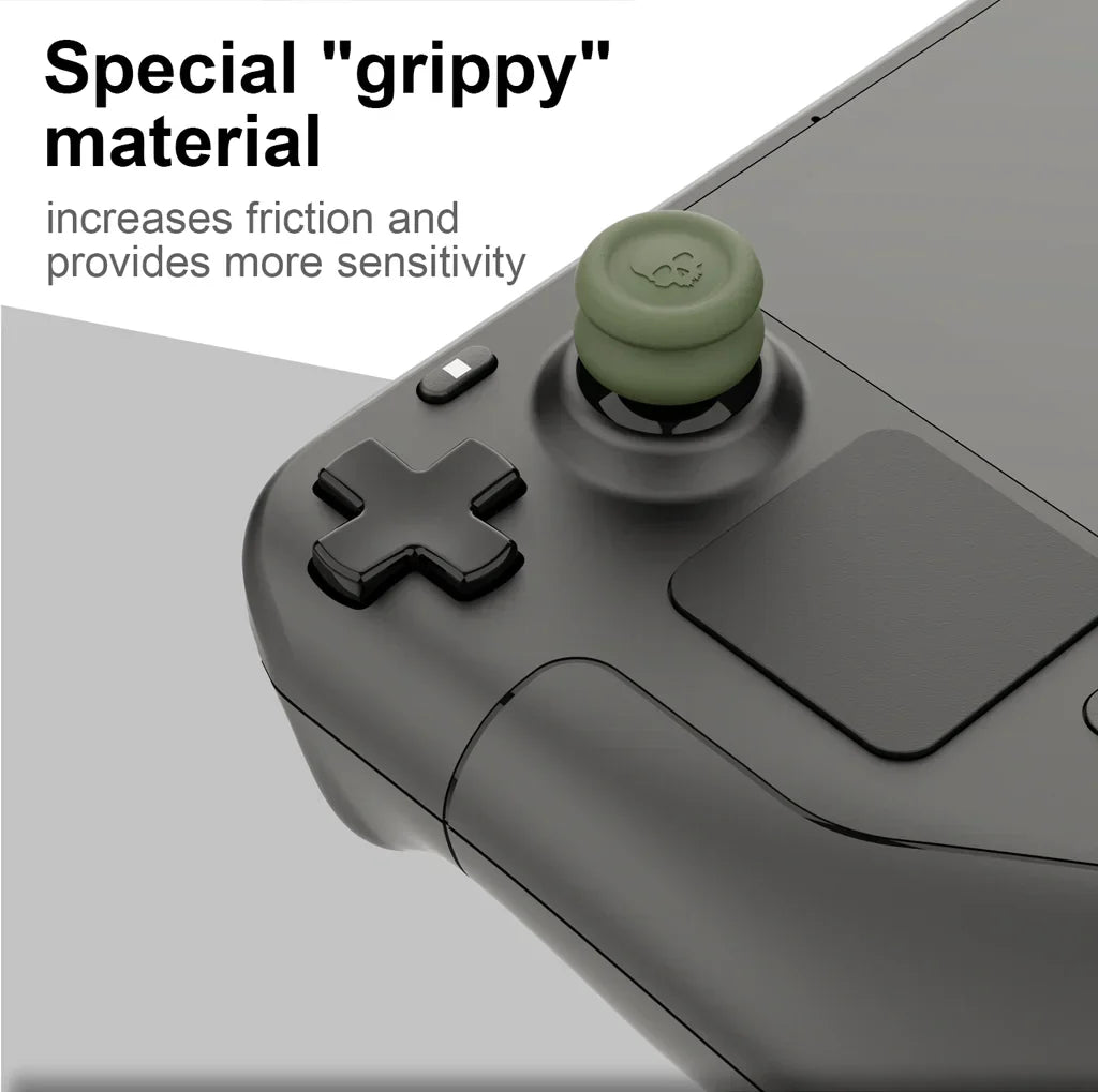 Skull & Co. Joystick Cap Thumb Grip Set FPS CQC Thumbstick Cover for Steam Deck ROG Ally