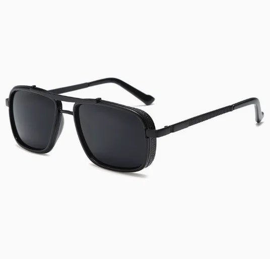 Polarized Punk Sunglasses Men Vintage Fashion Steampunk Square Sun Glasses Male Driving Googles Summer Travelling Shades UV400