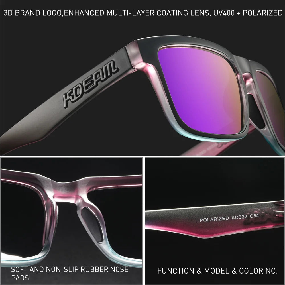 KDEAM Living Sport Men's Fishing Sunglasses Polarized / Anti Blue Light Glasses Photochromic Sunglasses Women With Packaging