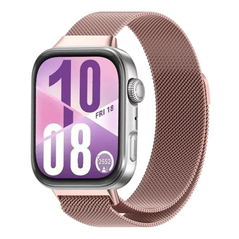 Magnetic Milanese Strap for Huawei Watch Fit 3/4/5 Stainless steel Breathable Wristband for Huawei Watch Fit 4 Pro/5/5 Pro Strap
