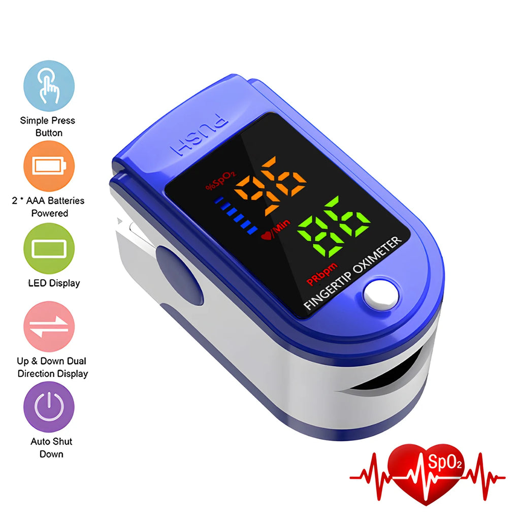 Infrared Fever Thermometer Digital LCD Infant Adult Non-contact Laser Body Temperature Ear Thermometer Finger Pulse Oximeter