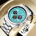 LIGE Fashion Top Brand Luxury Men Watch Casual Business Watch Men Sports Waterproof Quartz chronograph Wrist Watches For Men