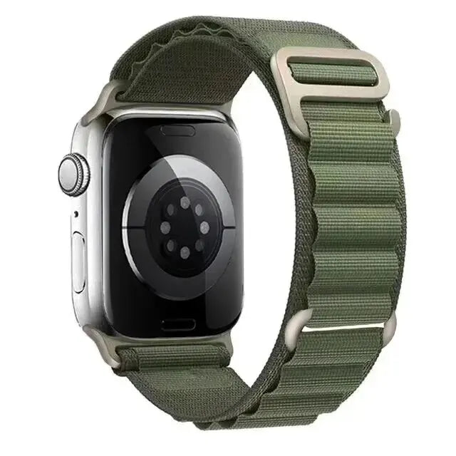 Alpine Loop Strap For Apple Watch Band 49mm 45mm 41 44mm 40mm Nylon Braided Watchband Bracelet Iwatch Series 10 46mm 42mm Ultra