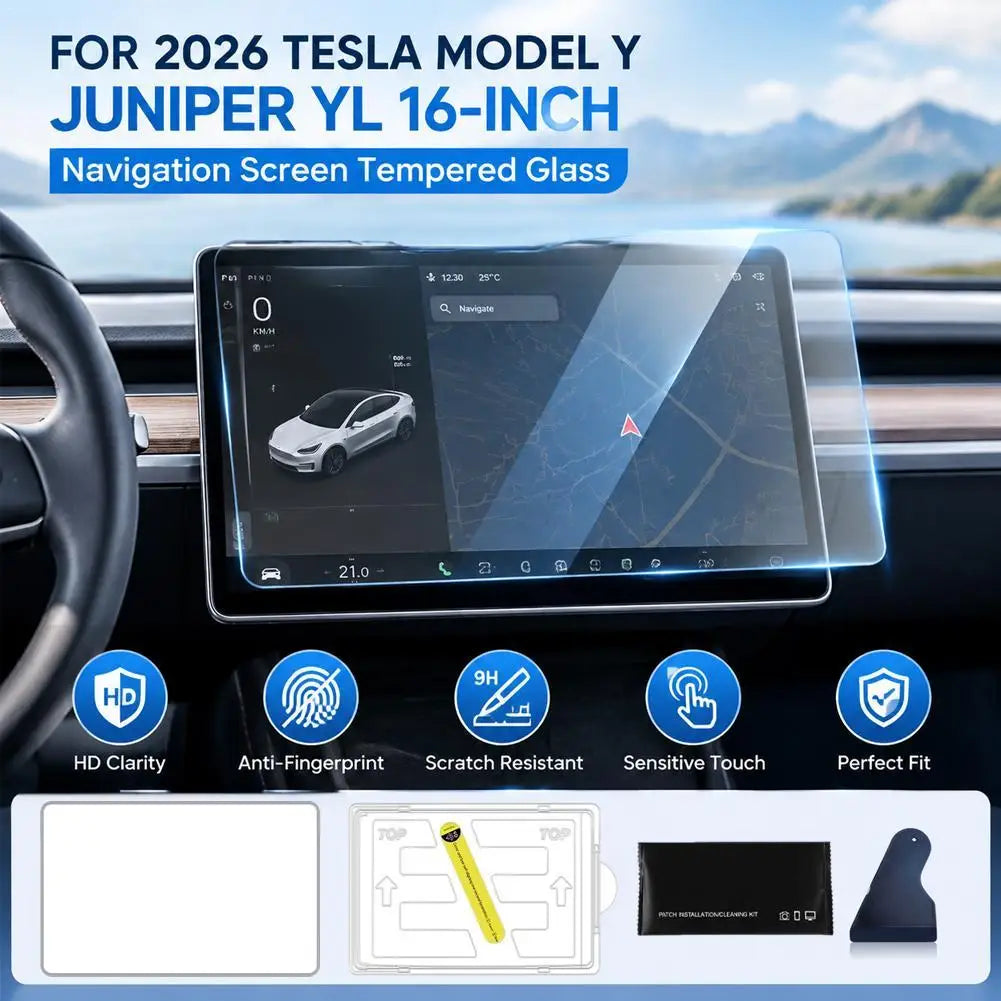 For Tesla Model 3 Screen Protector Artifact Navigation Tempered Film LCD Screen Tempered Glass Film Accessories