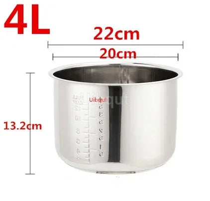 304 stainless steel rice cooker inner container Non stick Cooking Pot Replacement Accessories kitchen food Rice Cooker liner