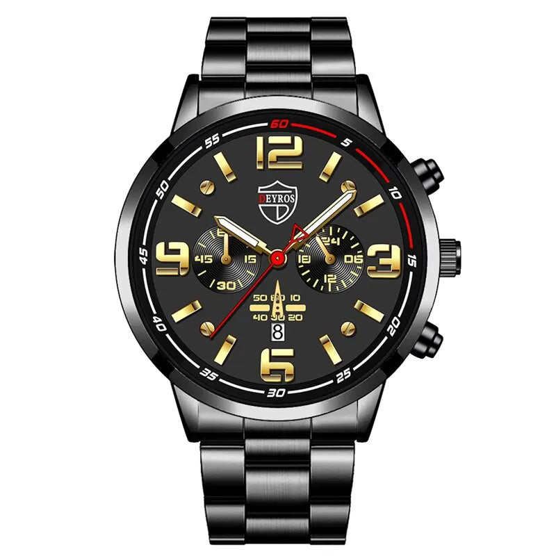 2023 Luxury Fashion Mens Calendar Watches Men Business Watch Male Quartz Wrist Watch Luminous Clock Reloj Hombre