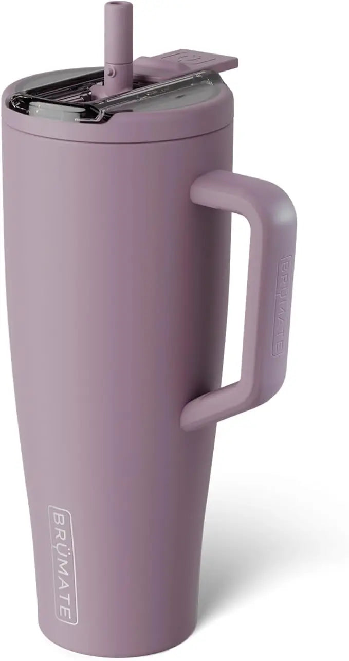 BrüMate Era 40 oz Tumbler with Handle and Straw | 100% Leakproof Insulated Water Bottle Tumbler with Lid and Flexible SoftSip Straw | Made of Stainless Steel | Cup Holder Friendly