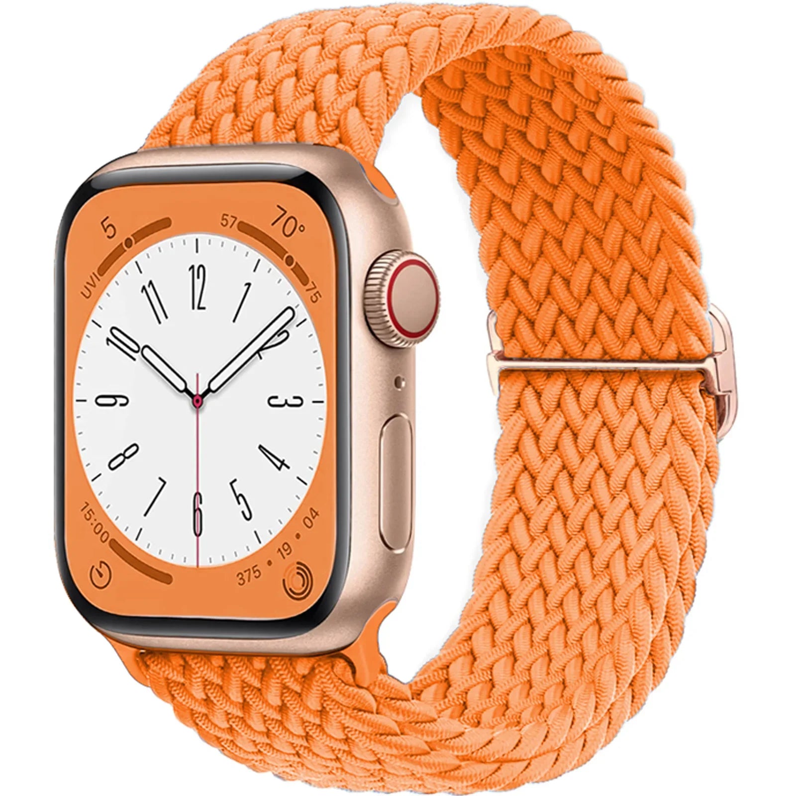 Braided Loop for Apple Watch Strap 44mm 40mm 45mm 41mm 42mm 38mm 49mm Elastic Solo Bracelet IWatch Series 7 Se 3 6 Ultra 8 Band