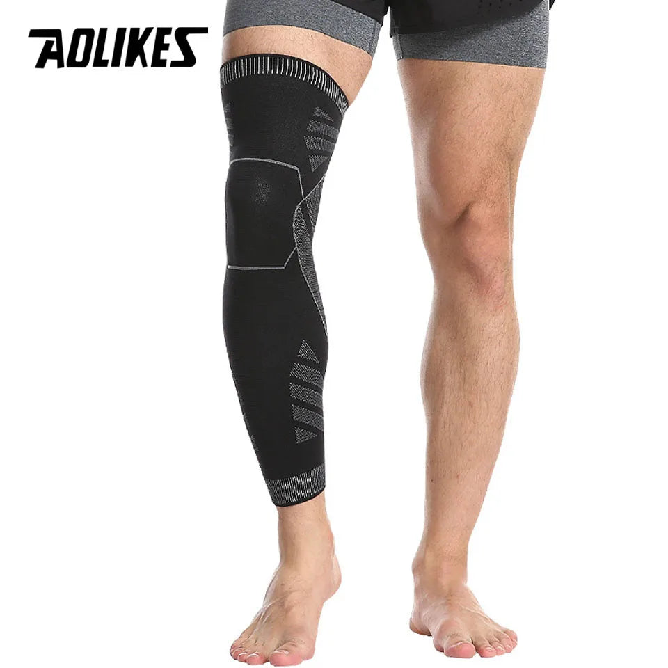 AOLIKES Sports Full Leg Compression Sleeves Knee Braces Support Protector for Weightlifting Arthritis Joint Pain Relief
