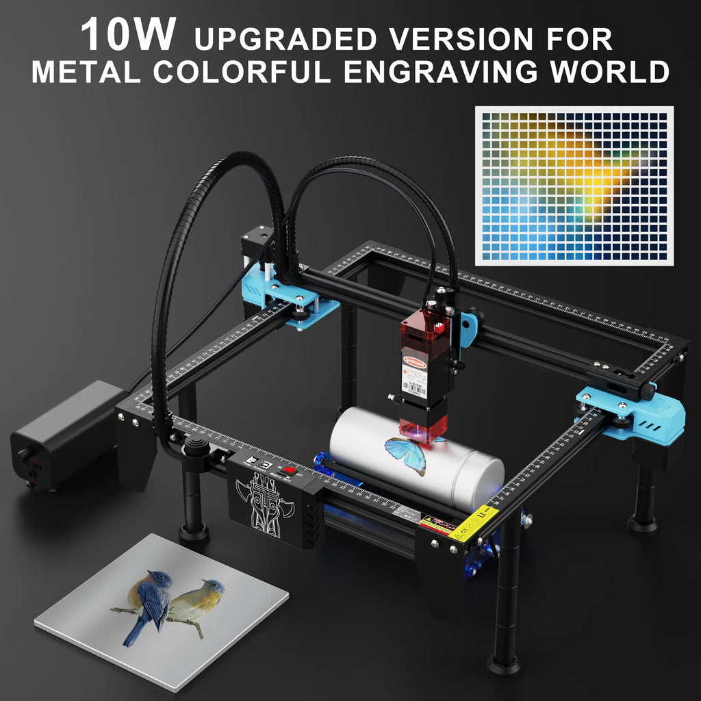 TwoTrees TTS-10 Pro 80W Laser Engraver Stainless Steel DIY Logo Printer Metal TTS-55Pro Laser Engraving Machine CNC Wood Cutting