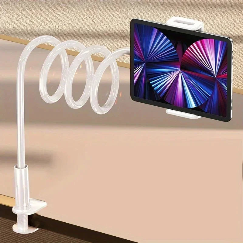 Lazy Holder Spiral Base Bed Top Lazy Artifact Bedhead Phone Tablet Stand for IPad 11 Air Redmi Pad Pro Galaxy Tab Bedside Mount