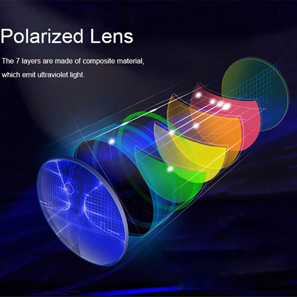 Men Day and Night Vision Glasses for Driving Yellow Polarized Lens Metal Rimless Frame UV400 Goggles Anti Glare Sunglasses