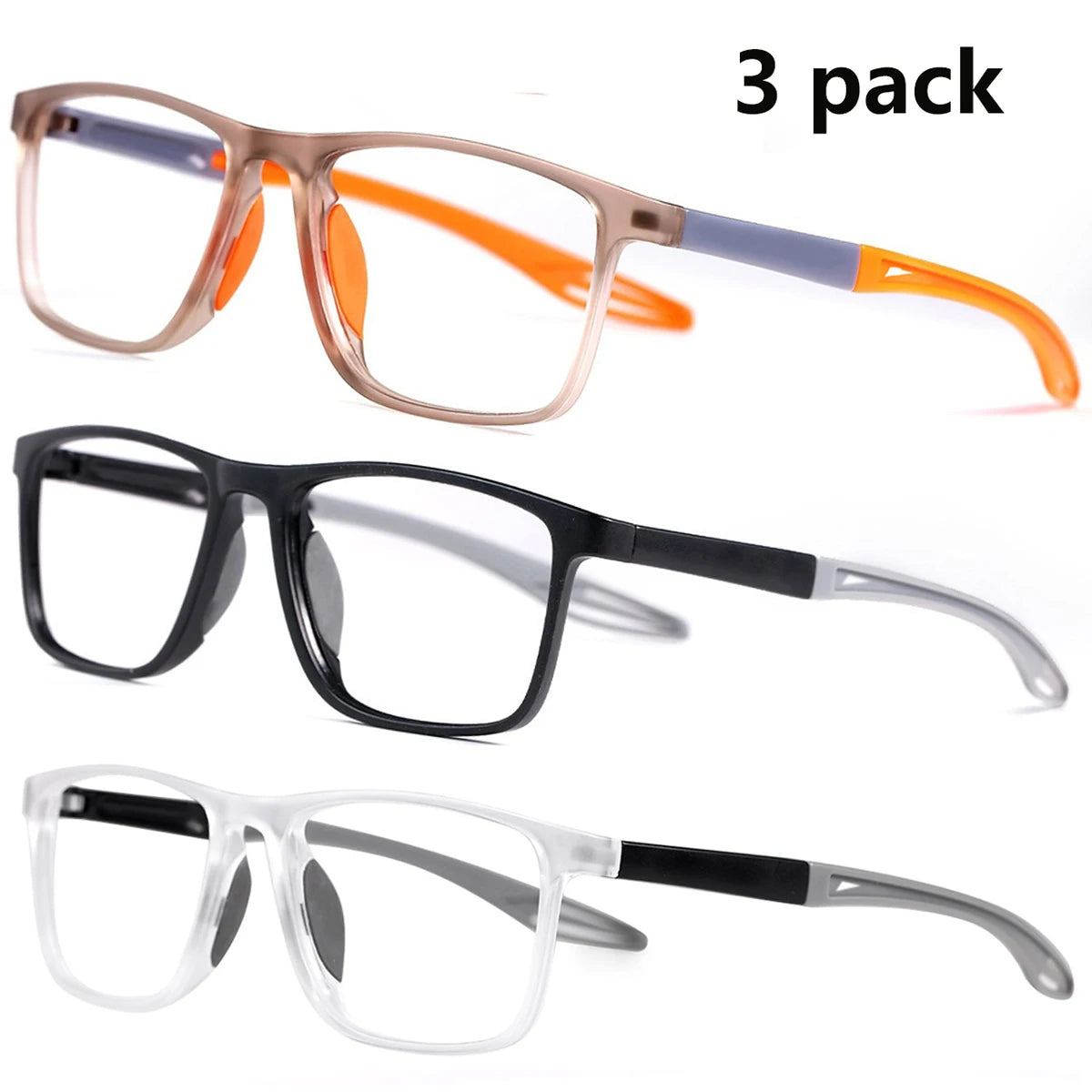 2 Pack Smart Automatic Zoom Eyeglasses Anti-Blue Light Reading Glasses Men Women Optical Spectacle Intelligent Zoom Eyeglass