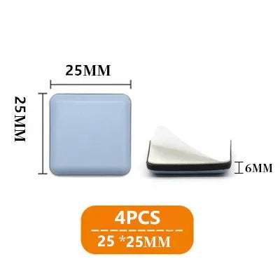 4pcs/set Furniture Leg Slider Pads Anti Scratch Easy Move Heavy Furniture Thickened Moving Pad Anti-abrasion Floor Protector Mat