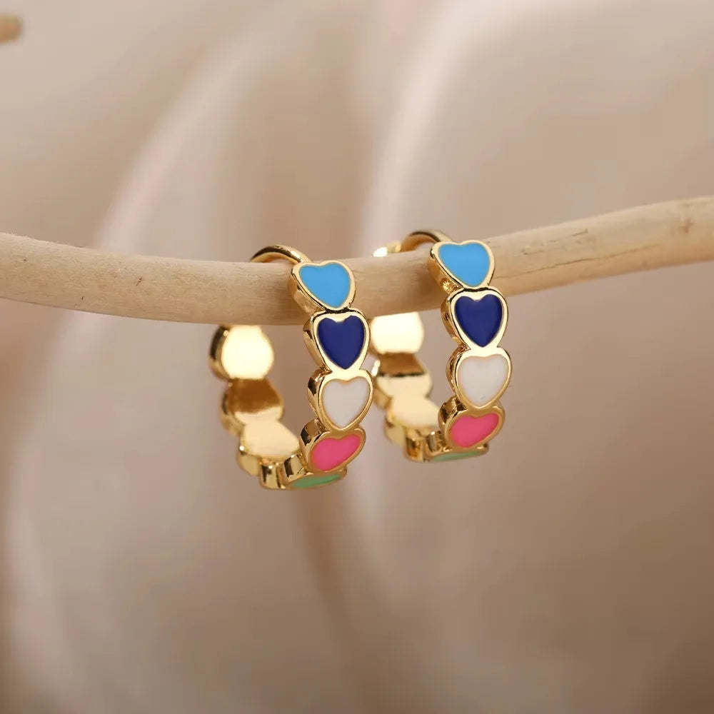Crystal Fruit Cherry Drop Earrings For Women Stainless Steel Pink Cherry Earring Femme Fairy Fashion Boho Jewerly Gift 2023
