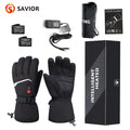 SNOW DEER Winter Heated Gloves Women Men Electric Motorcycles Thermal Ski Glove Heating Waterproof Rechargeable Battery Charger
