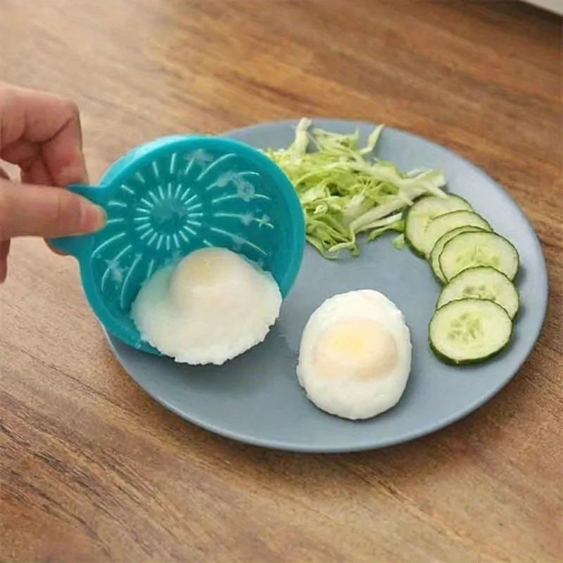 New Creative Egg Poacher Food Grade Pans Double Cup Egg Boiler Steam Microwave Oven Set Kitchen Cooking Tools Kitchen Tools