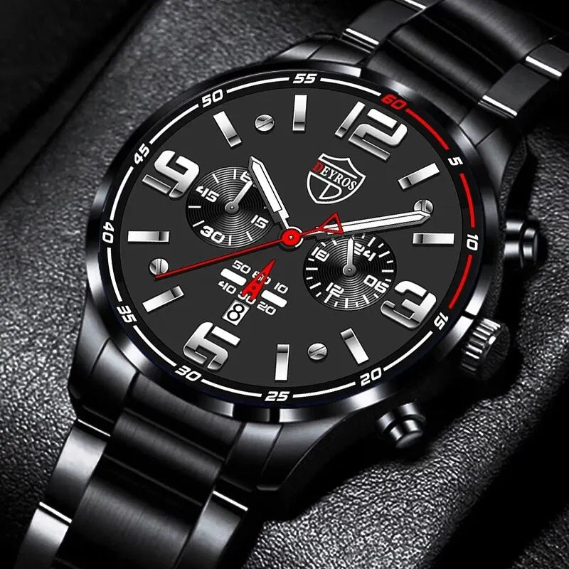 2023 Luxury Fashion Mens Calendar Watches Men Business Watch Male Quartz Wrist Watch Luminous Clock Reloj Hombre