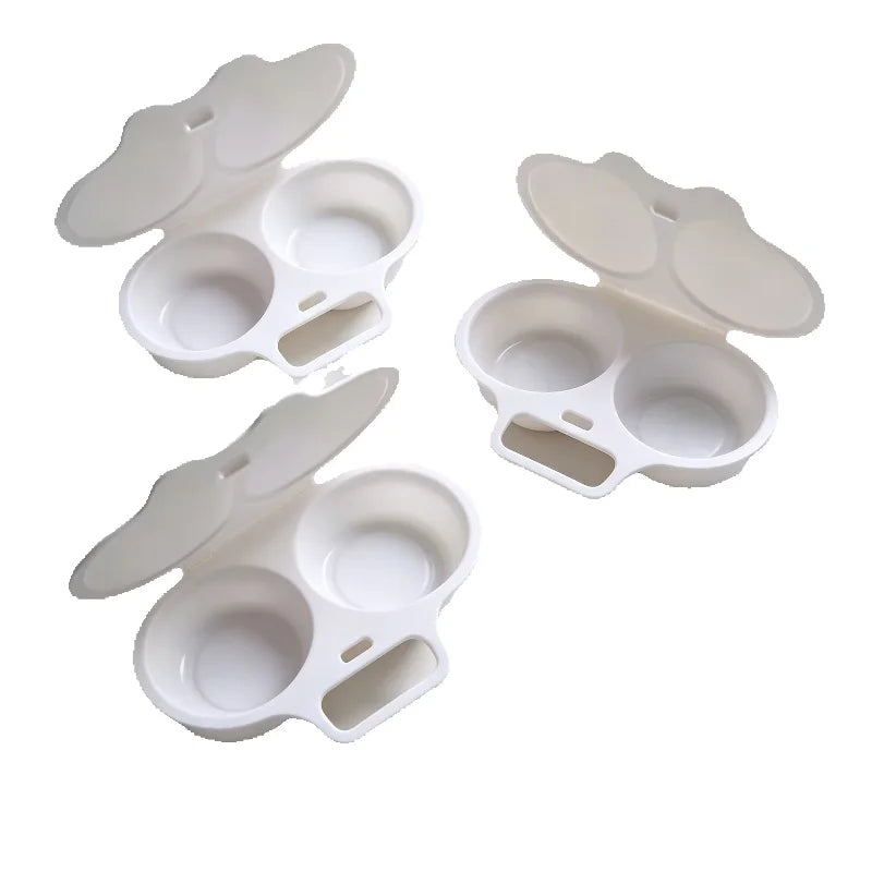 Food Grade Microwave Egg Cooker Heat Resistant Plastic Egg Poacher Steamer Nonstick Portable Egg Fryer Mold Home Kitchen Gadget