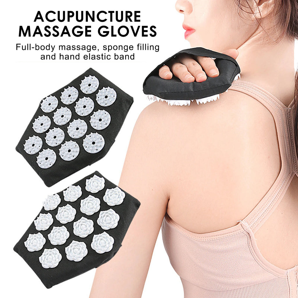 Spike Massage Gloves for Body Massage Brush chinese medicine Acupuncture massager Glove Body Shaping Relaxation tools