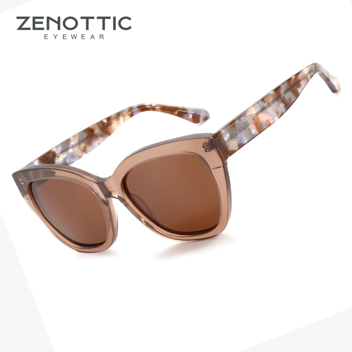 ZENOTTIC 2026 Butterfly Polarized Sunglasses Women's Thick Frame Shade UV400 Protective Acetate Sun Glasses  Fashion Shopping