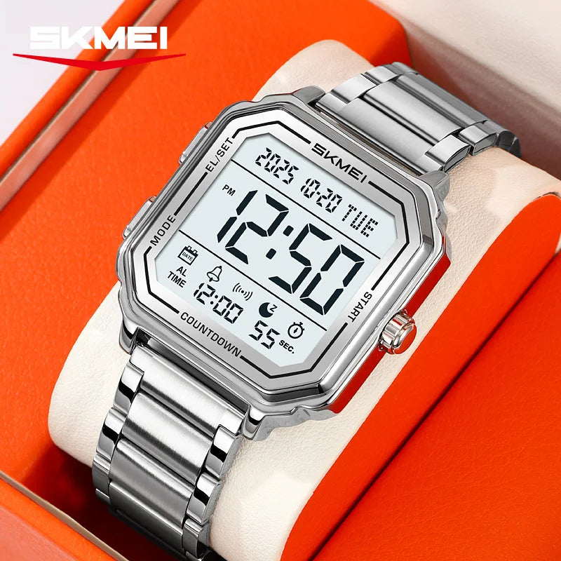 SKMEI 2559 Sport Back Light Display Casual Business Watch for Man Chronograph Digital Wristwatch 2Time Mens Clock Reloj Hom
