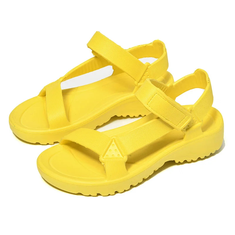 Womens Sandals Fashion Trend Anti-slip Wear-resistant Lightweoght EVA Flat Sandals for Women Outdoor Beach Shoes for Women