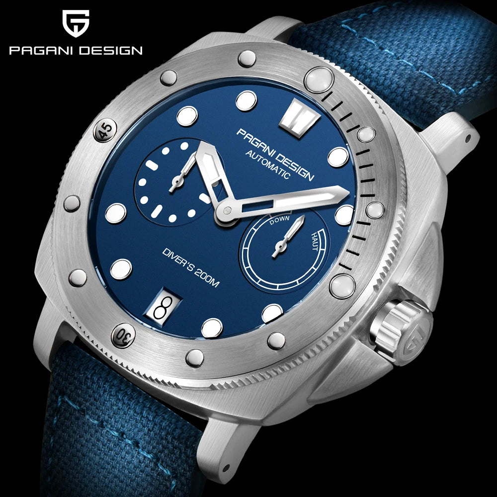 PAGANI Design 2026 New Men Automatic Mechanical Watches Top Brand Luxury 200M Waterproof AR Sapphire Watch for Men