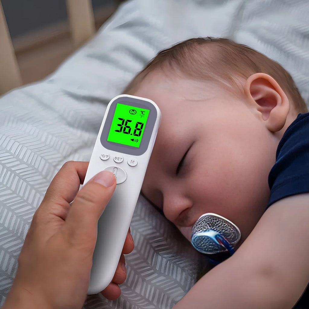 Infrared Ear Thermometer Forehead Non-Contact Medical Termometro LCD Body Fever Baby/Adult Temperature Measure