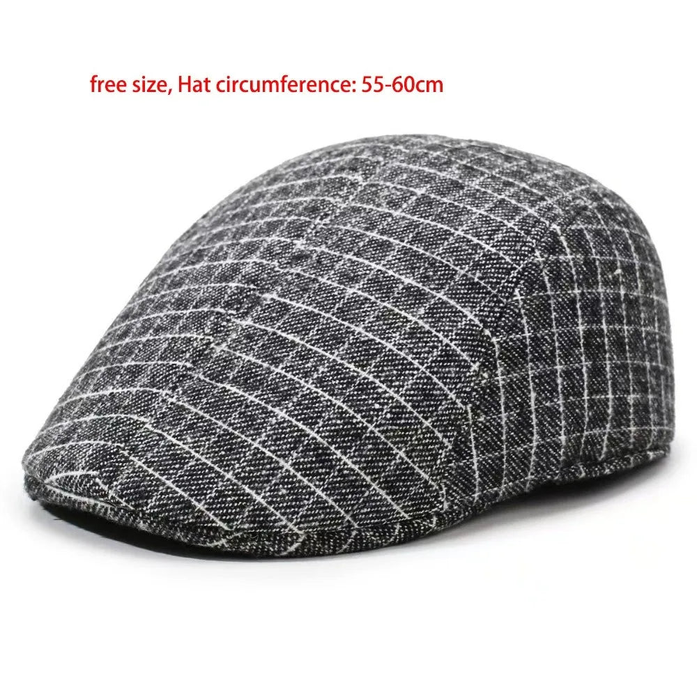 New Soft Men Berets Casual Anti-UV Newspaper Hat Dad Hat Men