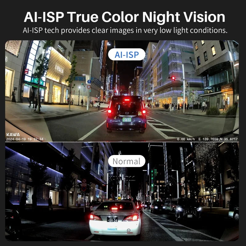 Dual-Channel Dash Camera with Wi-Fi and GPS