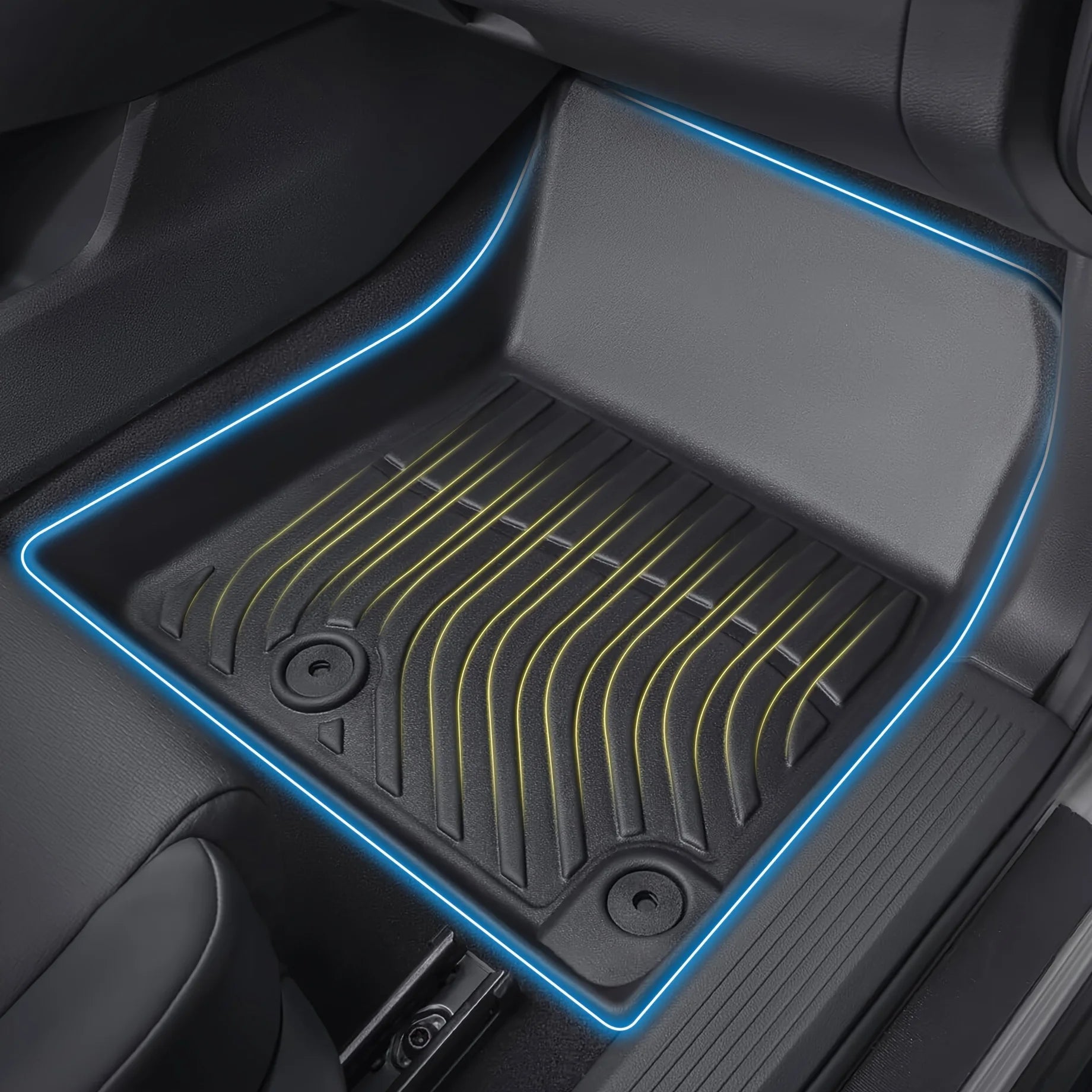 Orealauto Car Floor Mats Replacement For Toyota Camry 2012-2017 Durable Odorless Front Rear Heavy Duty Carpeted Storage
