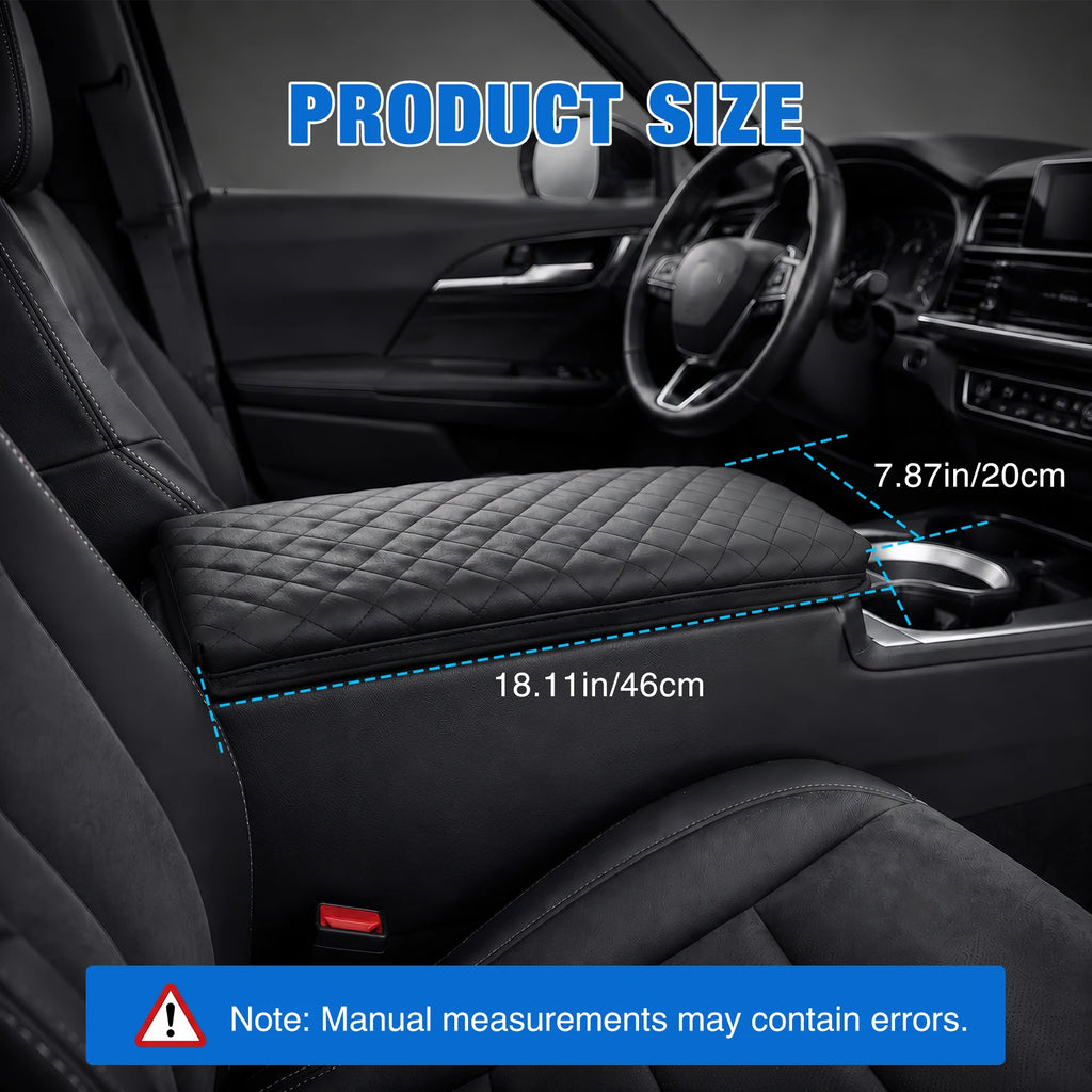Nilight Center Console Cover Compatible with Toyota Camry 2025 2026 LE SE XLE XSE Nappa Leather Armrest Cover for Toyota Car Accessories Waterproof Middle Arm Rest Cover Pad Armrest Box Cushion, Black