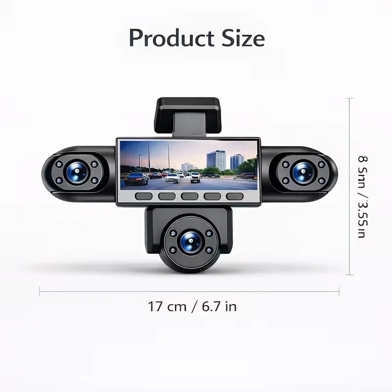 Multi-Lens Car Dash Camera – 4 or 5 Lenses