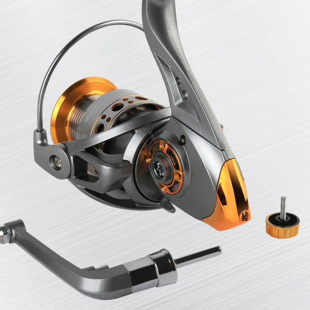 DC 1000~7000 Series,5.2:1 Gear Ratio,26LB Max Drag,CNC Metal Spool,Spinning Fishing Reel,For Freshwater Saltwater fishing tools
