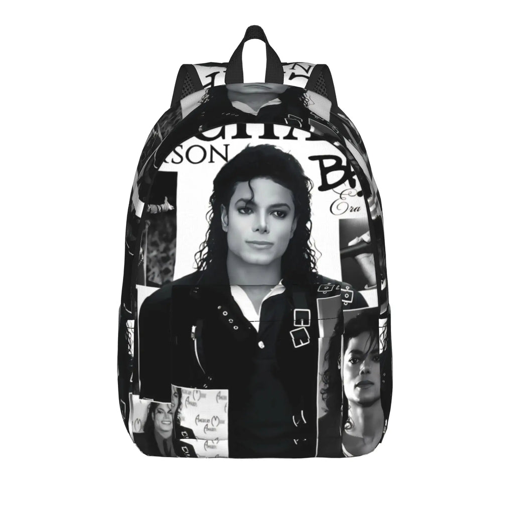 Michael Jacksons Musical Movie 2026 Casual Backpack Gift High School Business  Daypack for Men Women Laptop Canvas Bags