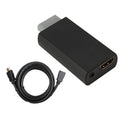 WII to HDMI-compatible Converter with 3.5mm Audio Video Cable Full HD 720P/1080P Wii2HD Adaptor for PC HDTV Monitor Display